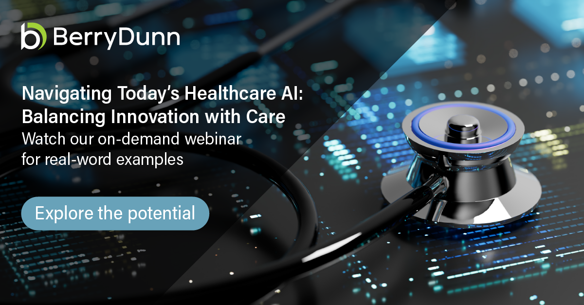 Healthcare AI | On-Demand Webinar - Berry Dunn Mcneil And Parker Settlement